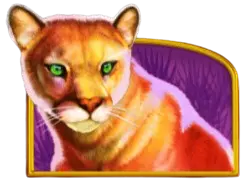 Mountain lion symbol on rocky outcrop